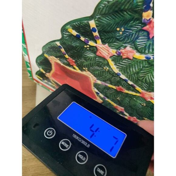 Vintage Chip Dip Platter World Bazaar’s Christmas Tree Condiments NIB New In Box - Picture 8 of 13